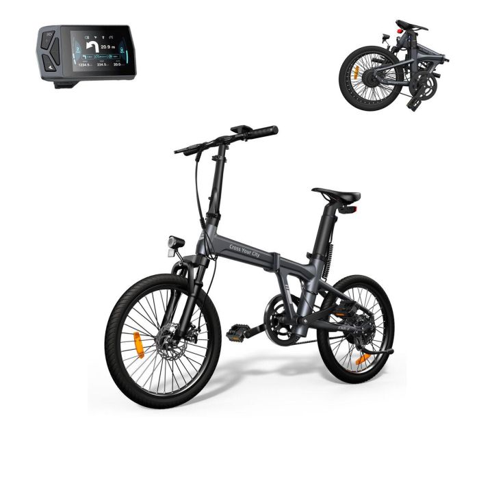 Bicicleta Eléctrica Xiaomi ADO Air 20S Gris 10000 mAh 20" 100 Km 0 Bicicleta Eléctrica Xiaomi ADO Air 20S Gris 10000 mAh 20" 100 Km 0