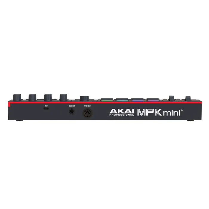 Akai Professional Controlador MIDI MPK Mini IV, 25 Teclas, 8 Pads RGB Retroiluminados, Pantalla a Color, USB-C, Color Negro 2