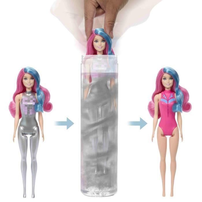 Barbie Muñeca Color Reveal País de Revelación de Color con 6 Sorpresas y Efecto Cambio de Color + Accesorios para Niños 3+ años 2