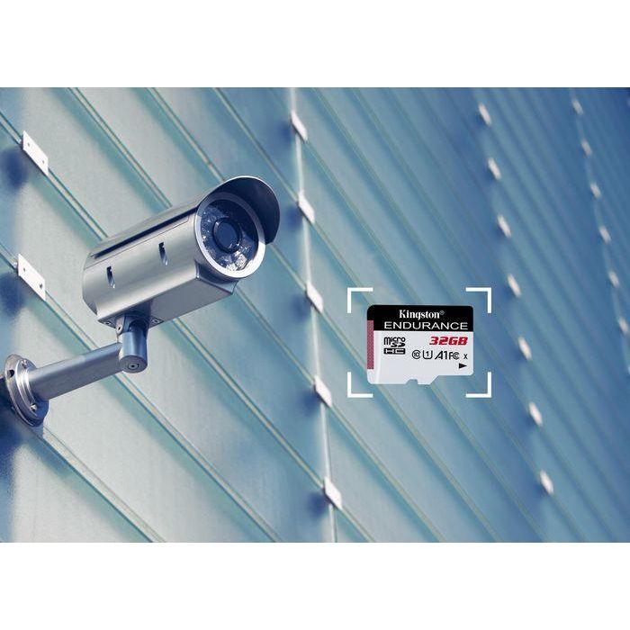 Kingston Tarjeta MicroSD de 32GB, UHS-I U1 Class 10, Alta Durabilidad para Grabación Continua Full HD 1080p 3
