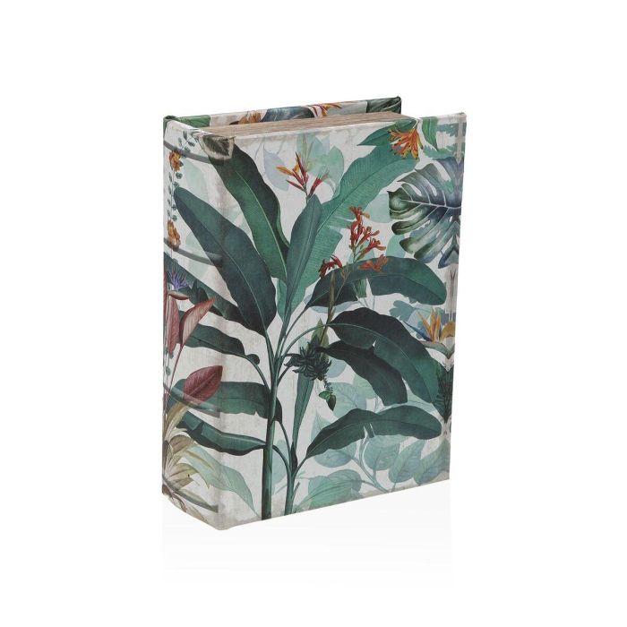 Libro Joyero con Contraseña Tropical Versa 7x22 cm - Caja con Espejo (2 Unidades) 1 Libro Joyero con Contraseña Tropical Versa 7x22 cm - Caja con Espejo (2 Unidades) 1