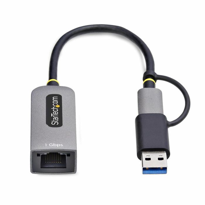 Cable USB Startech C21GA-USB-ETHERNET Gris 23 Cable USB Startech C21GA-USB-ETHERNET Gris 23