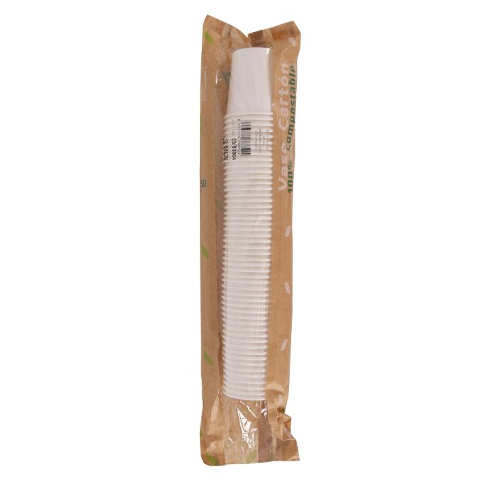 Set de 50 vasos blancos de cartón 120 cc Algon (20 Cajas) 1