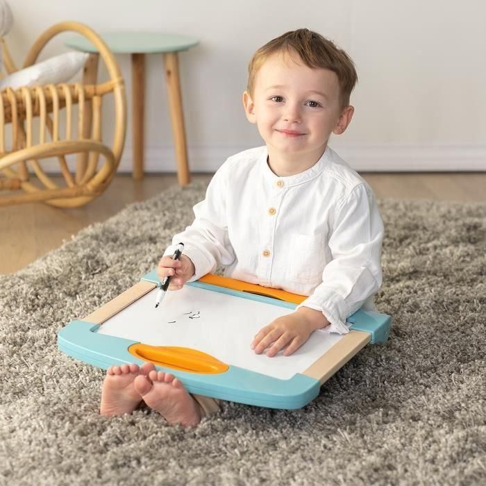 Smoby - Pizarra portátil - 3 usos diferentes - Incluye: 1 rotulador borrable, 4 páginas para colorear y 1 paño - Fabricado en Francia 2 Smoby - Pizarra portátil - 3 usos diferentes - Incluye: 1 rotulador borrable, 4 páginas para colorear y 1 paño - Fabricado en Francia 2