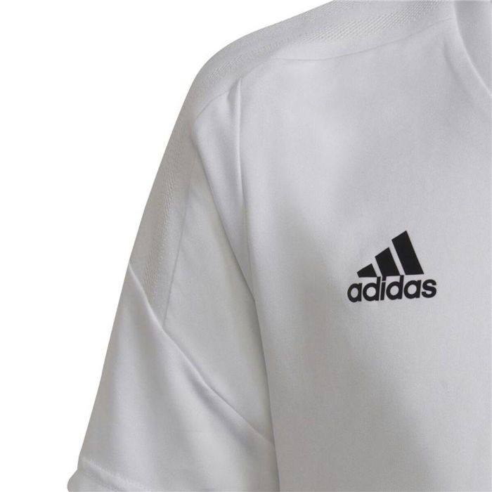 Camiseta de Fútbol de Manga Corta para Niños Adidas Con22 Blanco 2