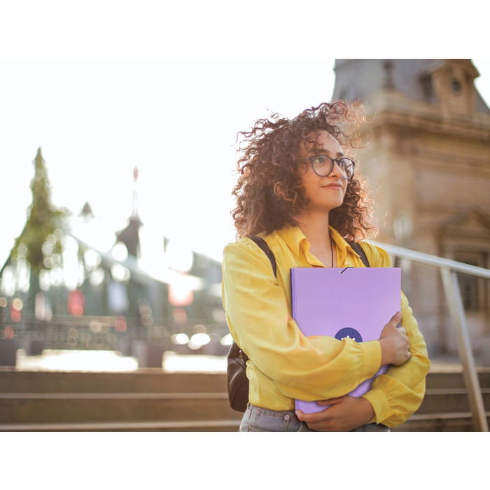 Antartik Carpeta Antartik Tres Solapas Gomas Cartón Forrado A4 Color Lavanda 10