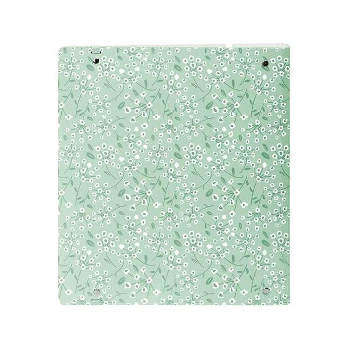 Carpeta Con Recambio Safta Din A4 Cuadro 5 mm Polipropileno Foam 4 Anillas 35 mm Estampados Floral Verde 4 Carpeta Con Recambio Safta Din A4 Cuadro 5 mm Polipropileno Foam 4 Anillas 35 mm Estampados Floral Verde 4