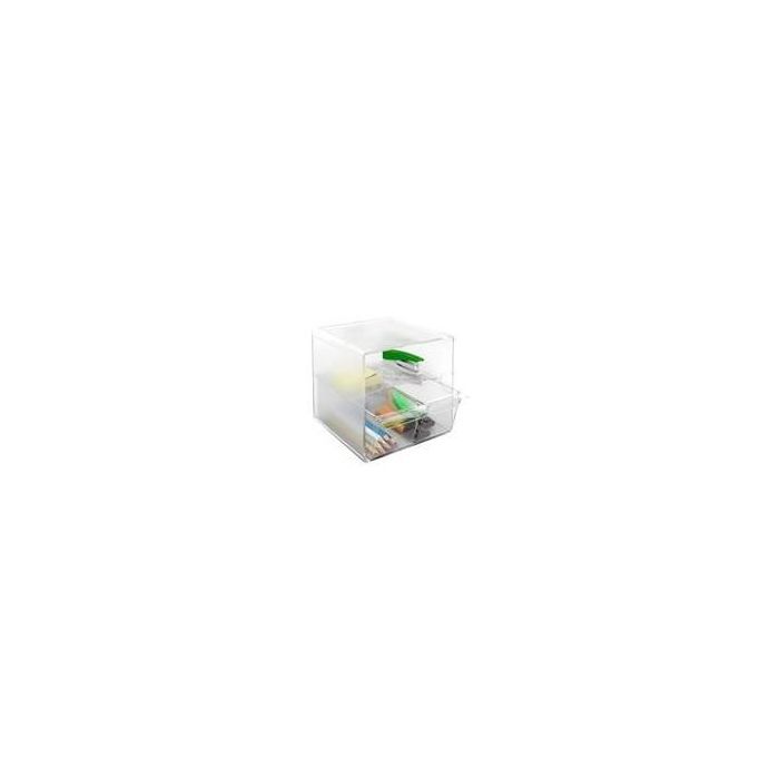 Archivo 2000 Organizador Archicubo 2 Cajón + 1 Compartimento 190x150x150 mm Cristal Transparente Archivo 2000 Organizador Archicubo 2 Cajón + 1 Compartimento 190x150x150 mm Cristal Transparente