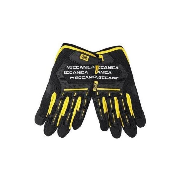 Omp OMP2015 Guantes de Trabajo de Microfibra Duradera con Acolchado SBR para Protección contra Impactos y Vibraciones, Ajuste con Velcro