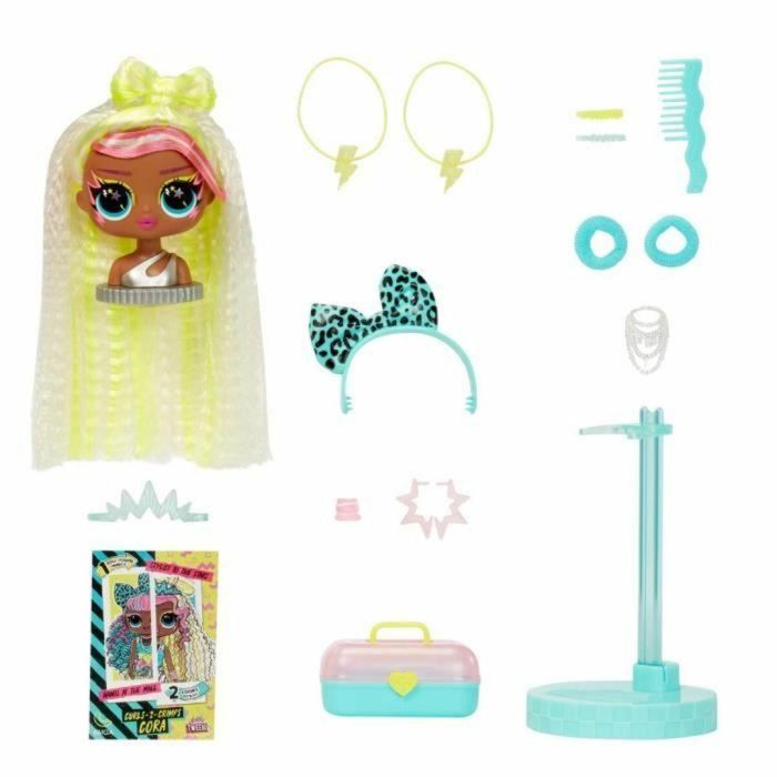 L.O.L. Surprise! LIT593263EUC Muñeca Tweens Surprise Swap Fashion Curls-2-Crimps Cora 17 cm con Mini Cabezal y Accesorios 2