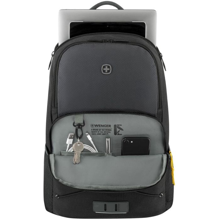 WENGER Next 23 Trayl 39.62cm 15,6zoll Laptop Backpack with Tablet Pocket Gravity Black 4 WENGER Next 23 Trayl 39.62cm 15,6zoll Laptop Backpack with Tablet Pocket Gravity Black 4