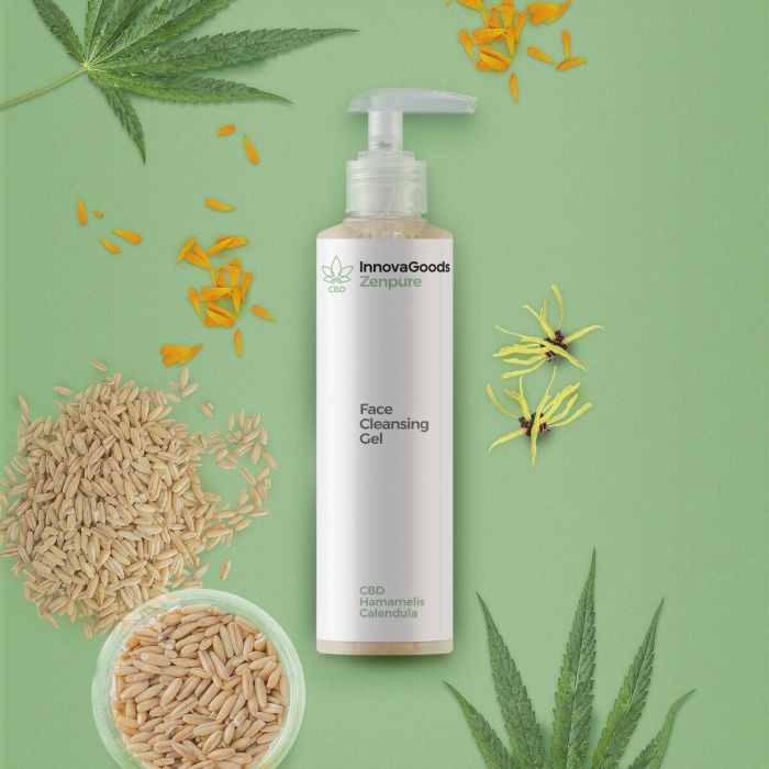 Gel Limpiador Facial CBD Zenpure InnovaGoods 200 ml 4 Gel Limpiador Facial CBD Zenpure InnovaGoods 200 ml 4
