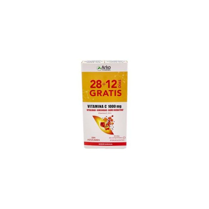 Arkovital Vitamina C 1000 Mg Pack 40 Comp Eferv Arkovital Vitamina C 1000 Mg Pack 40 Comp Eferv