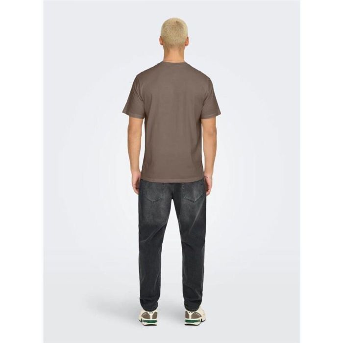 Camiseta de Manga Corta Hombre Only & Sons Onsdawson Reg Ss Vd Falcon Marrón claro 2-3 Años 1