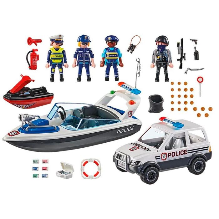 Playmobil 71570 City Action - Set Persecución Policial en el Agua con Bote, Vehículo y Figuras para Niños +4 Años 1 Playmobil 71570 City Action - Set Persecución Policial en el Agua con Bote, Vehículo y Figuras para Niños +4 Años 1