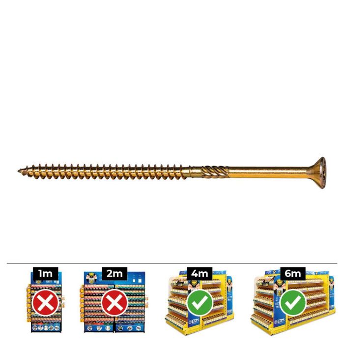 Celo Tornillo Madera Avellanado Acero Bicromatado Ø6 x 80 mm Din vloxp - Caja 100 unidades 0 Celo Tornillo Madera Avellanado Acero Bicromatado Ø6 x 80 mm Din vloxp - Caja 100 unidades 0