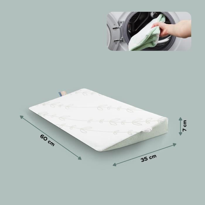 BABYMOOV Superficie inclinada Cosymat Antibacterial, elimina las bacterias de forma natural, apto para colchones de 60x120 cm 4