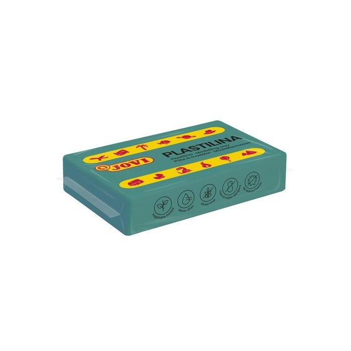 Jovi Plastilina School Pastilla 50 gr Verde Oscuro Caja 30 Ud