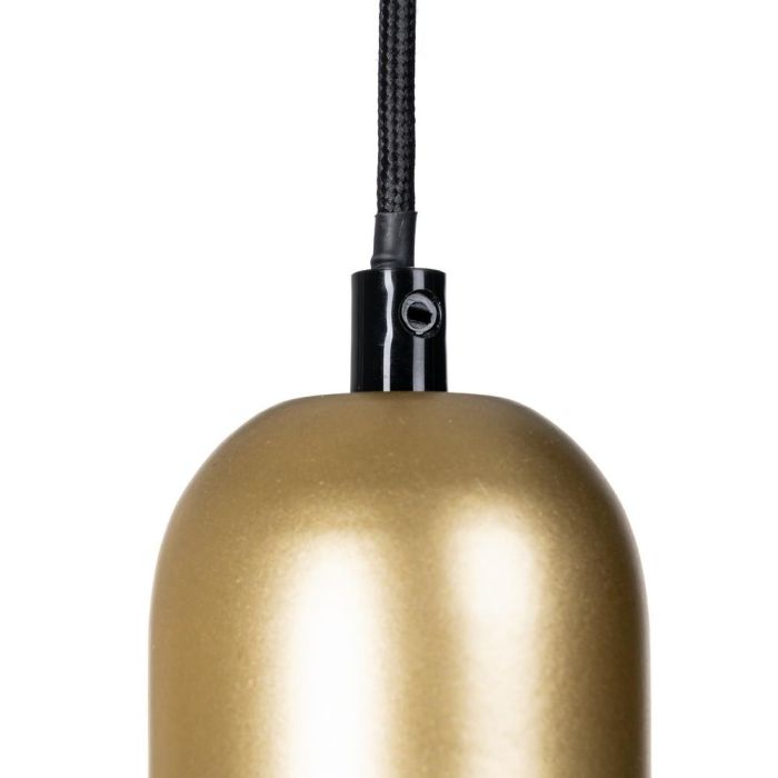 Lámpara Techo Amarillo Metal-Cristal 25 X 25 X 23 cm