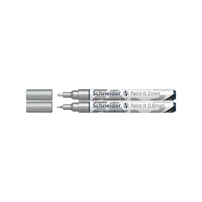 Scheider Rotulador Metálico Cromado Paint-It 2 Chrome Puntas De 0.8 mm-2 mm Estuche 2 Ud Scheider Rotulador Metálico Cromado Paint-It 2 Chrome Puntas De 0.8 mm-2 mm Estuche 2 Ud