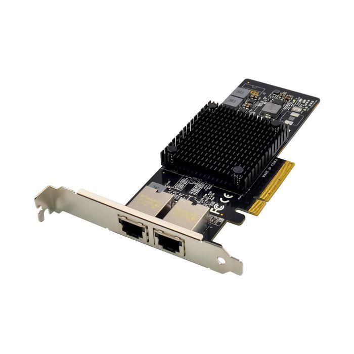 MicroConnect X550 Adaptador de red PCIe x8 Dual RJ45 10 GbE con controlador Intel para servidor/estación de trabajo