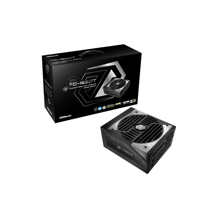 ASRock Taichi TC-1650T Fuente de Alimentación 1650W 80 PLUS Titanium ATX, Enfriamiento Activo, Negro - 90-UXT165-TFEAAB 0 ASRock Taichi TC-1650T Fuente de Alimentación 1650W 80 PLUS Titanium ATX, Enfriamiento Activo, Negro - 90-UXT165-TFEAAB 0