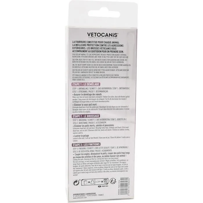 Vetocanis Brocha para Gato Retráctil y Autolimpiante para Eliminar Pelo Muerto 2