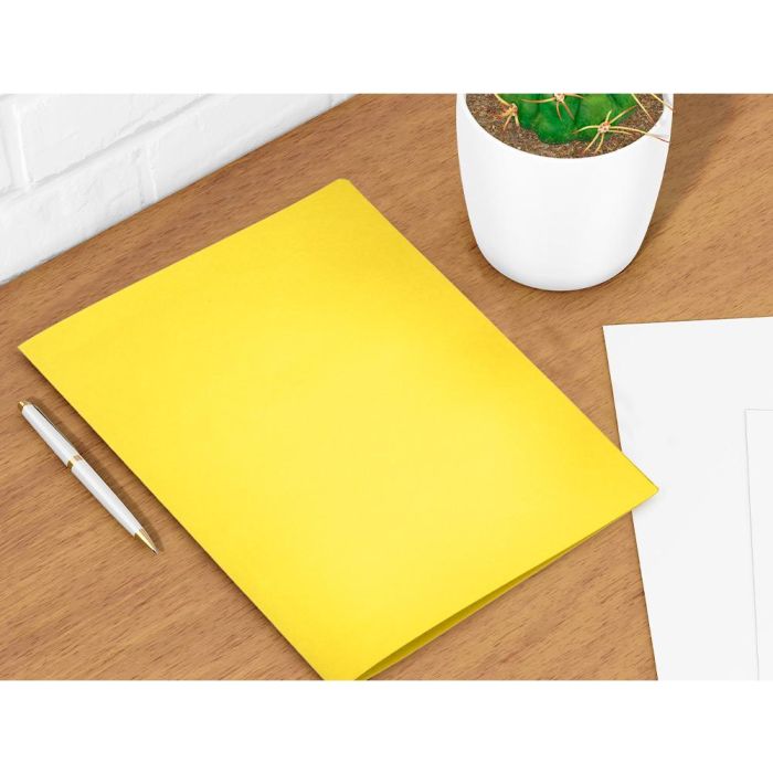 Subcarpeta Liderpapel Folio Amarillo Intenso 180 gr-M2 50 unidades 9