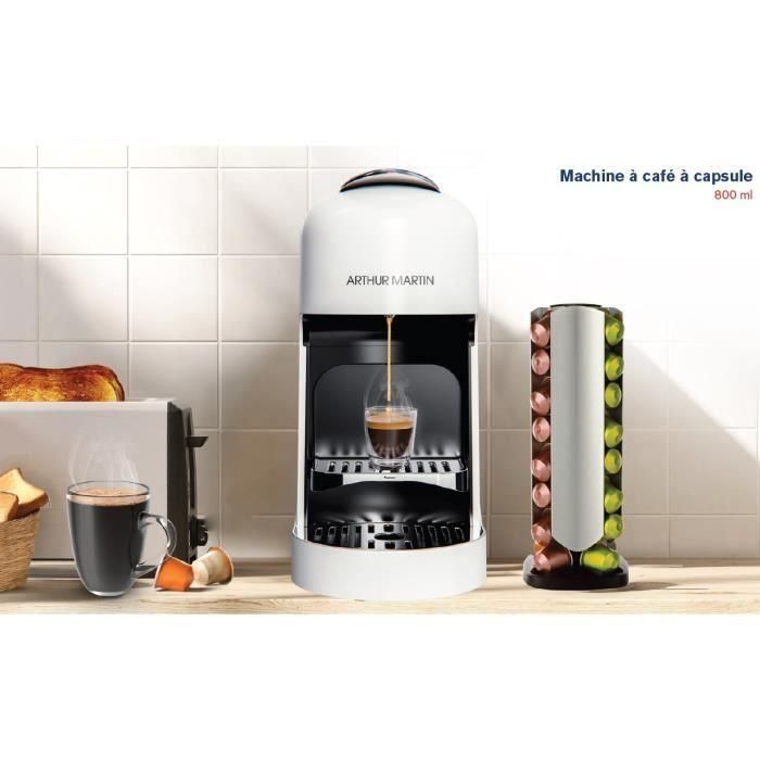 Cafetera de cápsulas - ARTHUR MARTIN - AMN230B - Espresso y Lungo - Preparación rápida 4 Cafetera de cápsulas - ARTHUR MARTIN - AMN230B - Espresso y Lungo - Preparación rápida 4