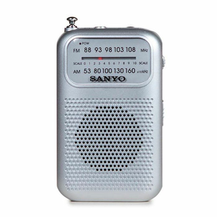 Radio Portátil Sanyo AM/FM Plateado Radio Portátil Sanyo AM/FM Plateado