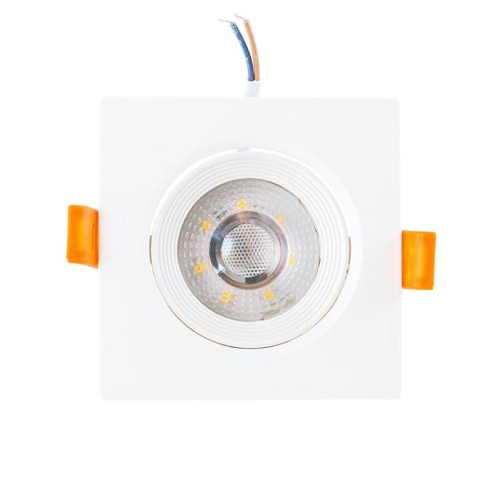Foco Downlight LED Rectangular Basculante 7W 630Lm Blanco Frío 6000K IP20 CRI 80 40.000H Aluminio [HO-DLPL-CUAD-7W-CW] 3