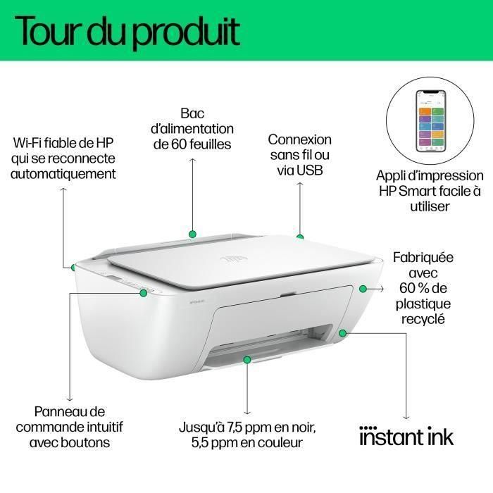 HP Multifuncion Inkjet DeskJet 2810e (Opcion HP+ solo consumible original, cuenta HP, conexion) 2