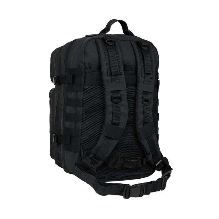 Mochila militar portatil 15,6'' safta basic "negro" 30x48x23cm 3