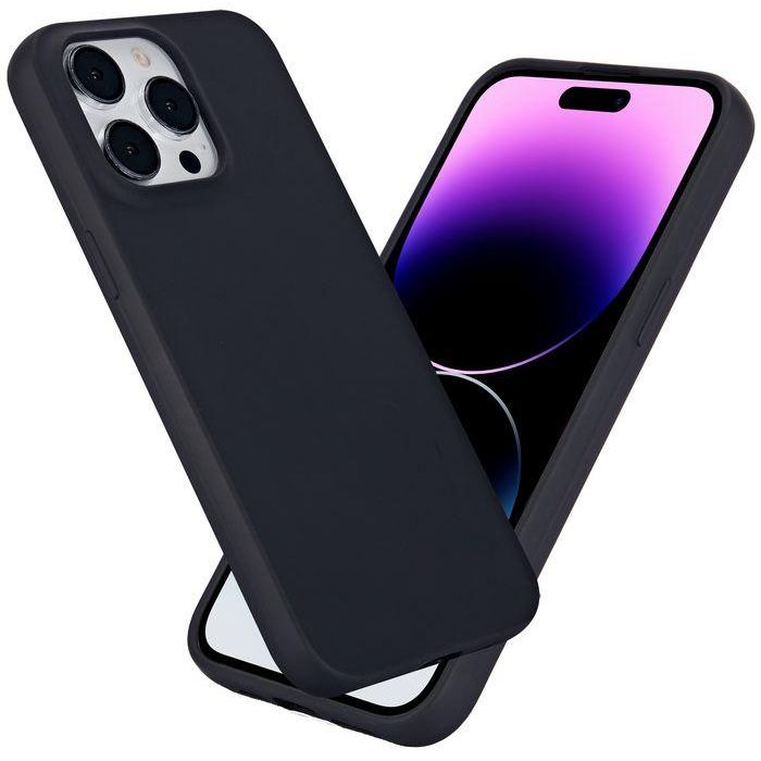 eSTUFF Funda TPU INFINITE VIENNA para iPhone 15 Pro Max Negra - 100% Plástico Reciclado, Protección Anticaídas 5