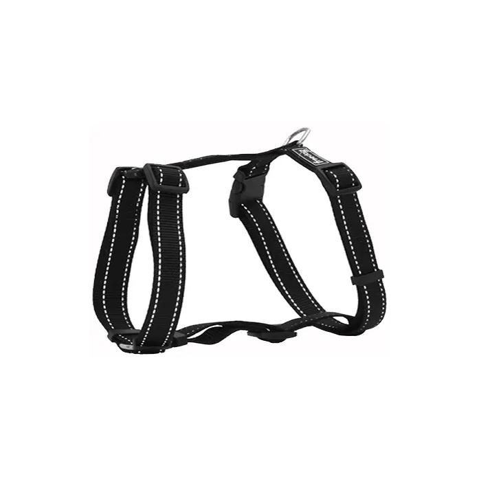 Freedog Arnés Nylon Reflect Negro 20 mm X 51-70 cm