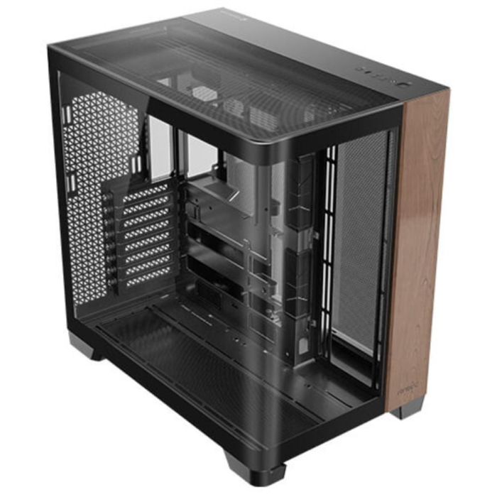 Antec C8 Curve Wood Full Tower PC Negro, Transparente, Madera