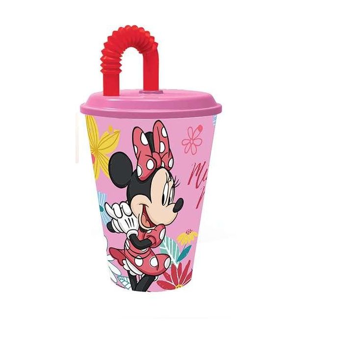 Vaso caña minnie mouse spring look 430 ml.