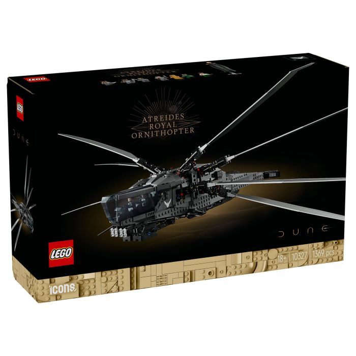 LEGO Icons Dune Atreides Royal Ornithopter 10327 Juego Construcción 1369 Piezas 18+
