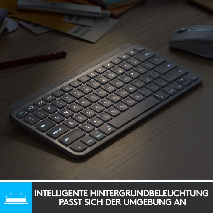 Logitech MX Keys Mini MAC - Tastatur Hintergrundbeleuchtung 12