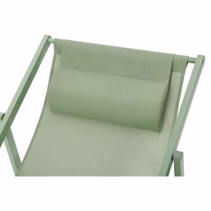 Tumbona PAROS - Estructura de acero - L 63 x P 104 x A 85 cm Verde caqui 1