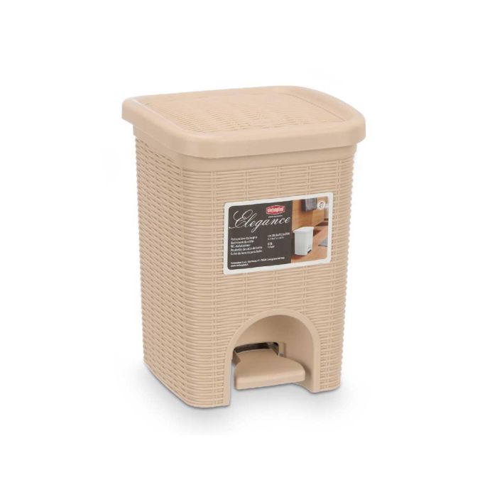 Papelera Elegance Peq 6L Crema Stefanplast 20X27CM (6 Unidades) 2 Papelera Elegance Peq 6L Crema Stefanplast 20X27CM (6 Unidades) 2