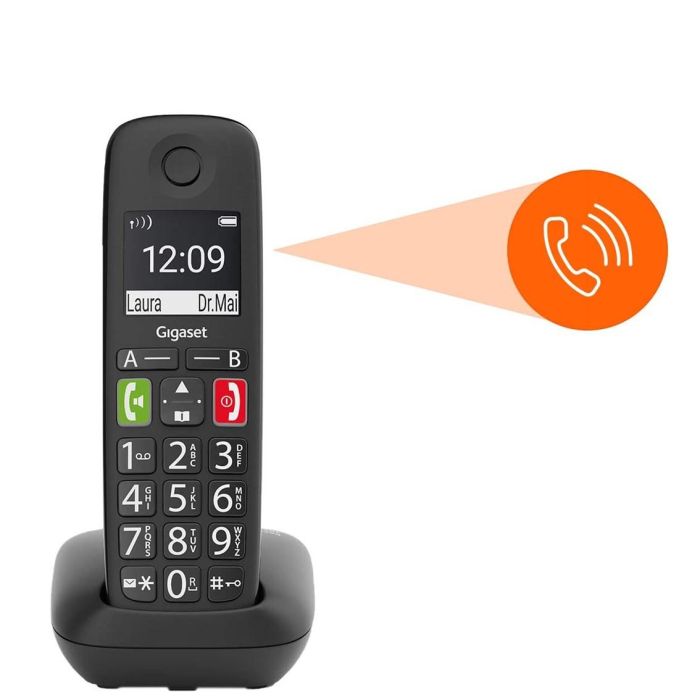 Gigaset E290 Duo Teléfono DECT/analógico Identificador de llamadas Negro 1 Gigaset E290 Duo Teléfono DECT/analógico Identificador de llamadas Negro 1