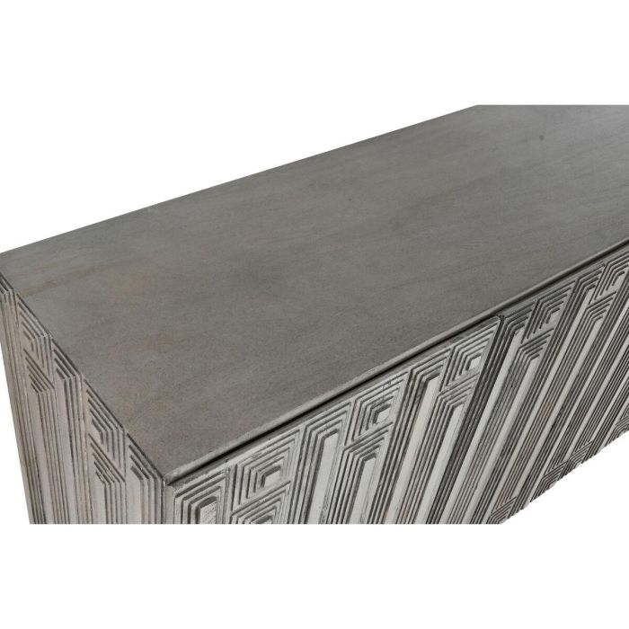 Aparador Home ESPRIT Blanco Metal Madera de mango 180 X 38,7 X 80 cm 2