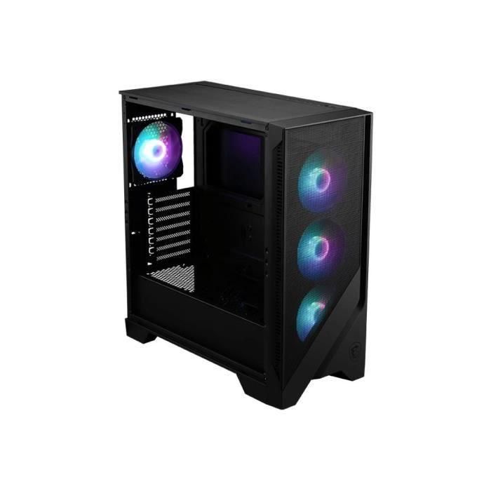 MSI MAG Forge 320R AIRFLOW Caja Micro Torre PC Gaming con 3 Ventiladores, Vidrio Templado y RGB Negra 4 MSI MAG Forge 320R AIRFLOW Caja Micro Torre PC Gaming con 3 Ventiladores, Vidrio Templado y RGB Negra 4