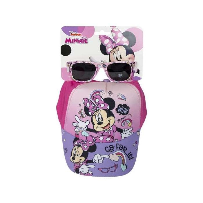 Cerdá Gorra y Gafas de Sol Infantiles Minnie Mouse 53 cm Rosa | Edad 2-8 Años 1