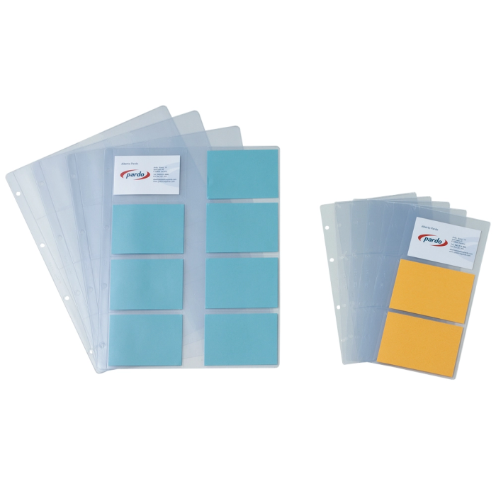 Pardo Recambio Fundas Tarjetero 175 Bolsa 10 Hojas Capacidad 16 Tarjetas Por Hoja 1