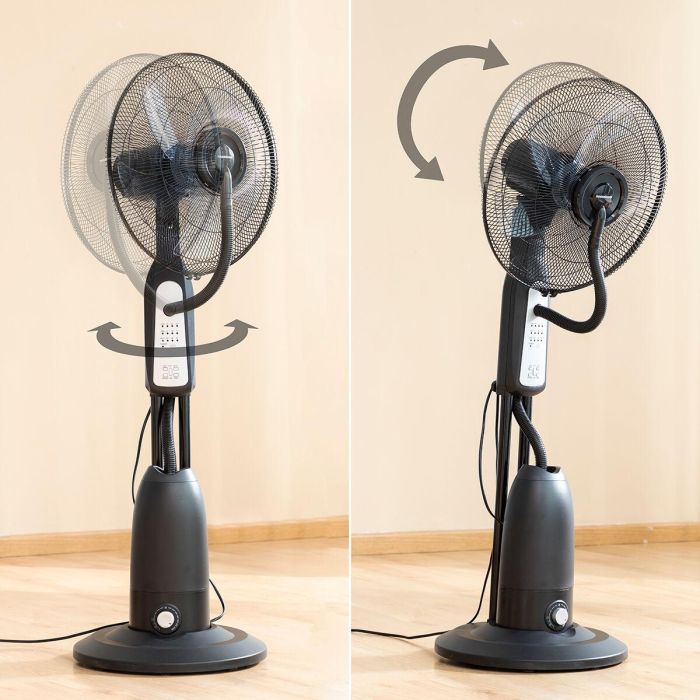 Ventilador Nebulizador de Pie con Mando a Distancia InnovaGoods Mistinn Negro 90 W 2,8 L 10 Ventilador Nebulizador de Pie con Mando a Distancia InnovaGoods Mistinn Negro 90 W 2,8 L 10