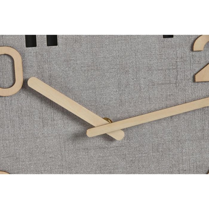 Reloj Pared Loft DKD Home Decor Gris Natural 5 x 30 x 30 cm (2 Unidades) 2 Reloj Pared Loft DKD Home Decor Gris Natural 5 x 30 x 30 cm (2 Unidades) 2