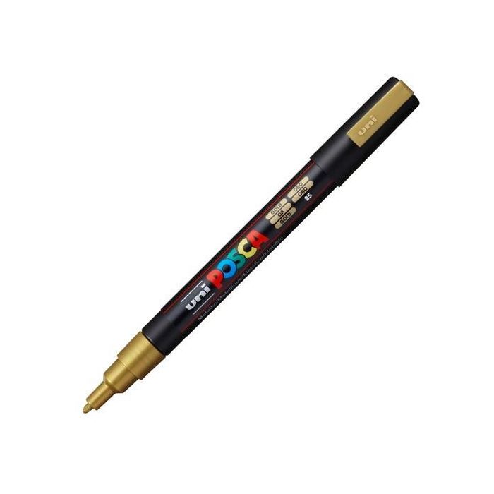 Posca Marcador Pc-3M Punta Cónica 0,9 - 1,3 mm Oro Posca Marcador Pc-3M Punta Cónica 0,9 - 1,3 mm Oro