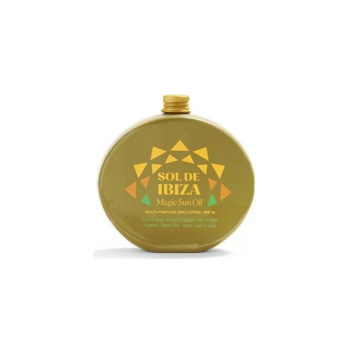 SOL DE IBIZA Aceite Mágico Multiusos con Zinc 100ml - Protección Solar UVA/UVB y Reparador Piel